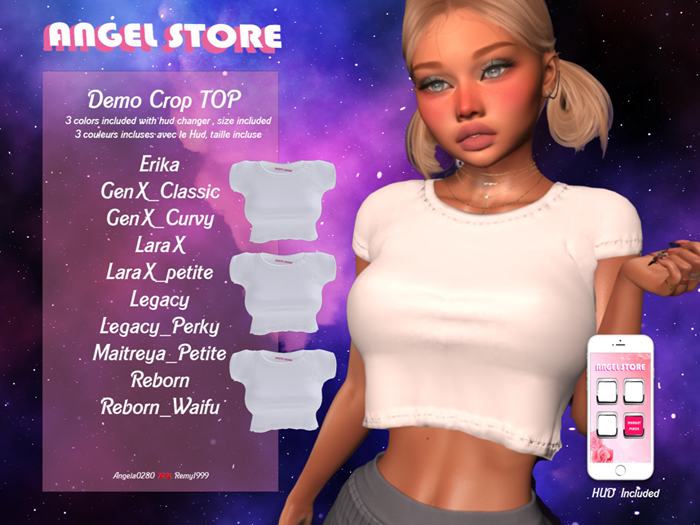 [Angel Store] Demo crop top