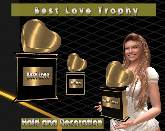 Best love trophy Gold ::