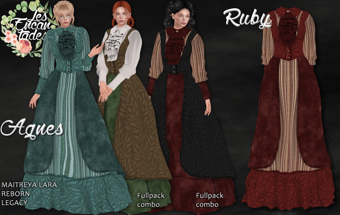 *LE* Agnes Ruby - Victorian dress