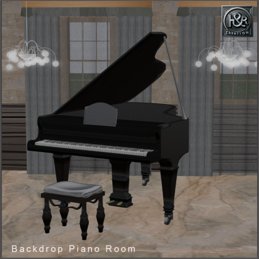 H&R Backdrop Piano Room