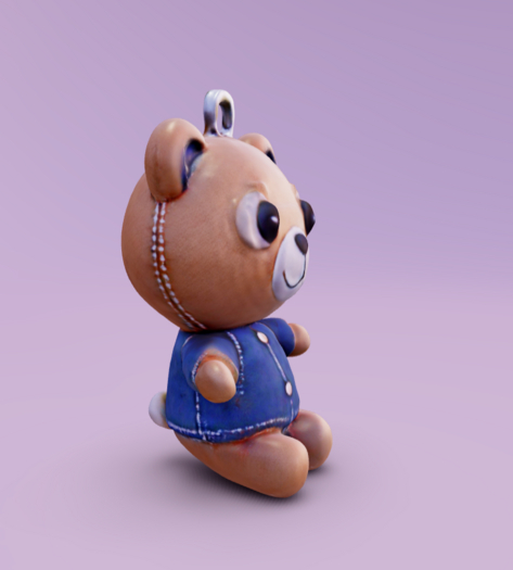 Cute Teddy Bear Necklace 