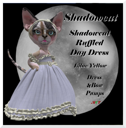 Shadocat Ruffled Day Dress - Lilac/Yellow 