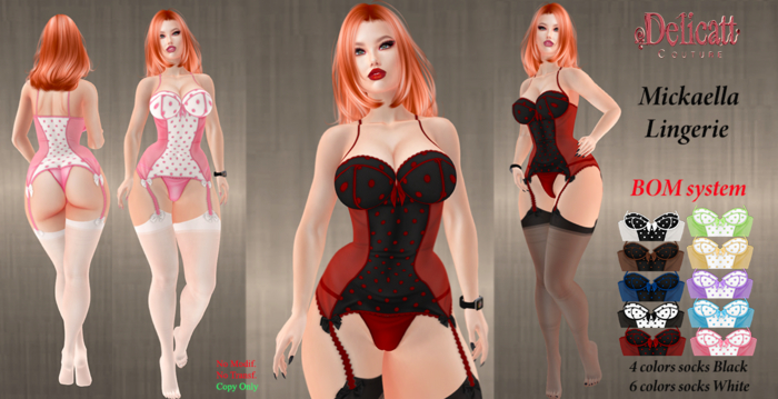 Mickaella Lingerie - BOM system - Delicatt Coture - 2024#May#05