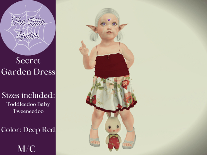 Secret Garden Dress Deep Red