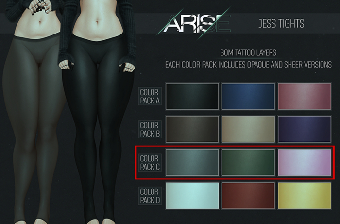 .ARISE. Jess Tights / Pack C