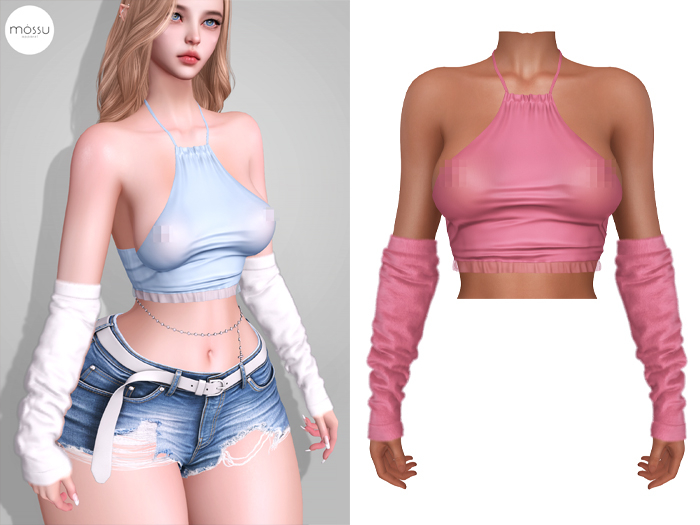 Mossu - Tessa Top & Sleeves - Rose