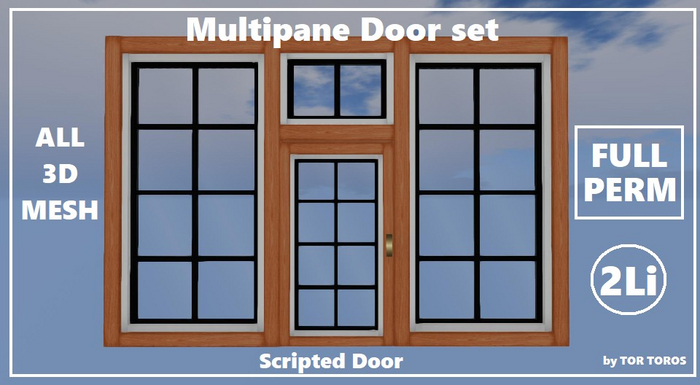 FULL PERM, Multipane Window & Door set (Boxed) LOW PRIM