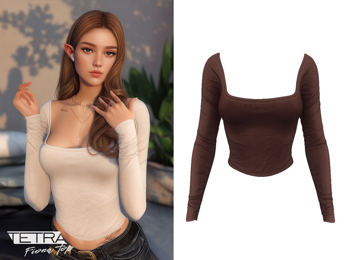 TETRA - Fiona Top (Coffee)