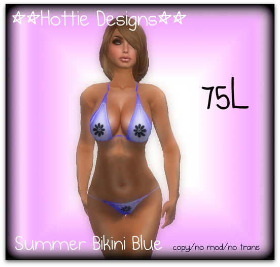 **Hottie Designs** Summer Bikini Blue