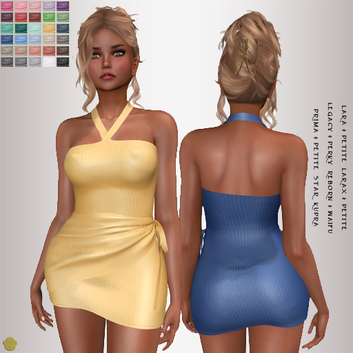 BM Wrap Halter Dress
