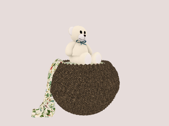 Basket With Bear#
