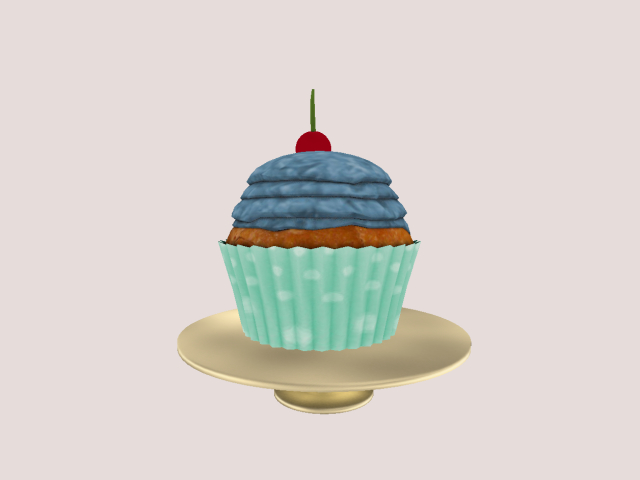 Cupcake Pink on Plate