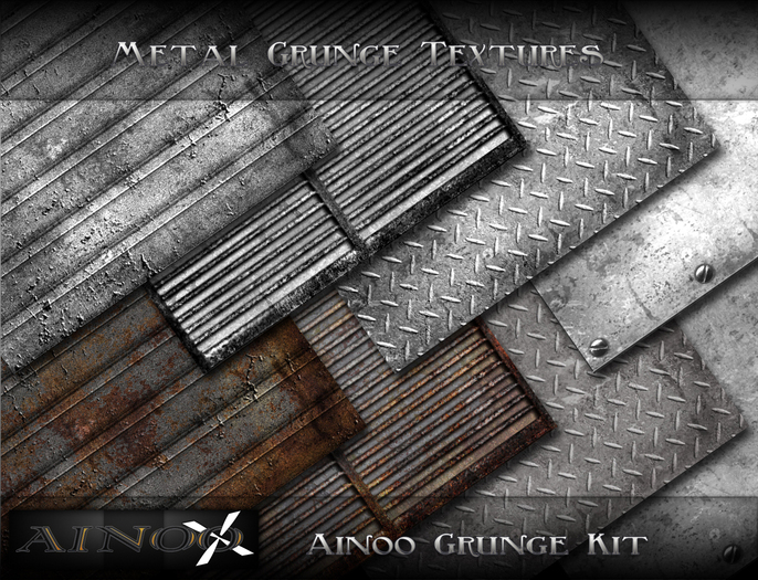 - Ainoo Grunge Kit - Metal Grunge Textures