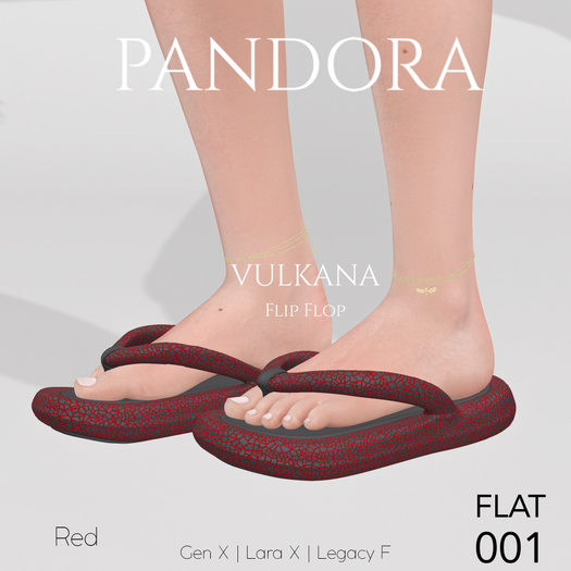 -PANDORA- VULKANA Flip Flop (FLAT) - 001