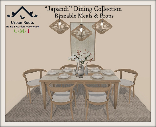 UR "Japandi" Dining Collection (PG) 