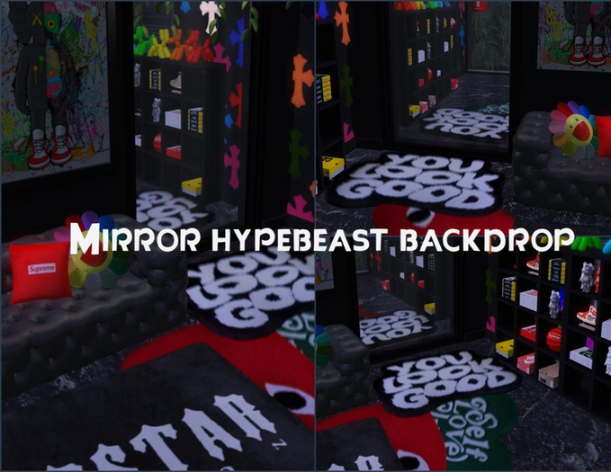 Mirror Hypebeast Backdrop