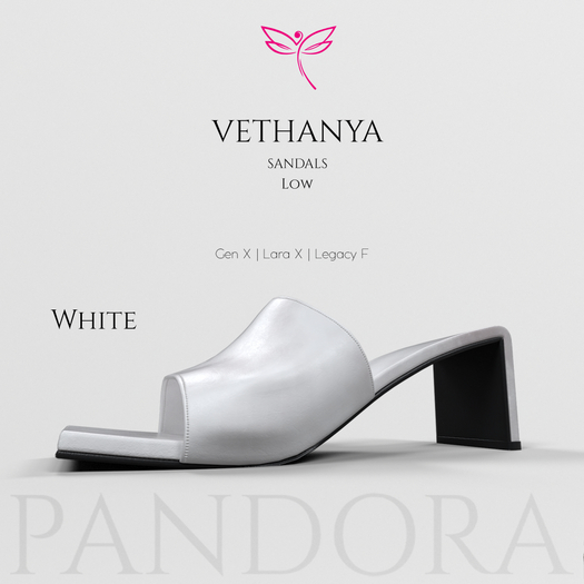 -PANDORA- VETHANYA Sandals-White