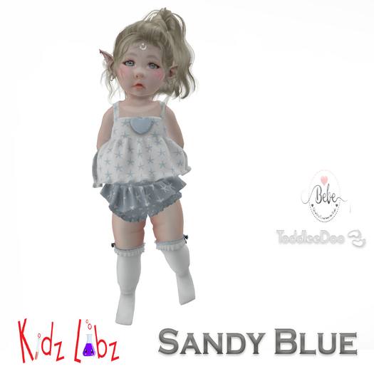 KL Sandy Romper Blue Boxed