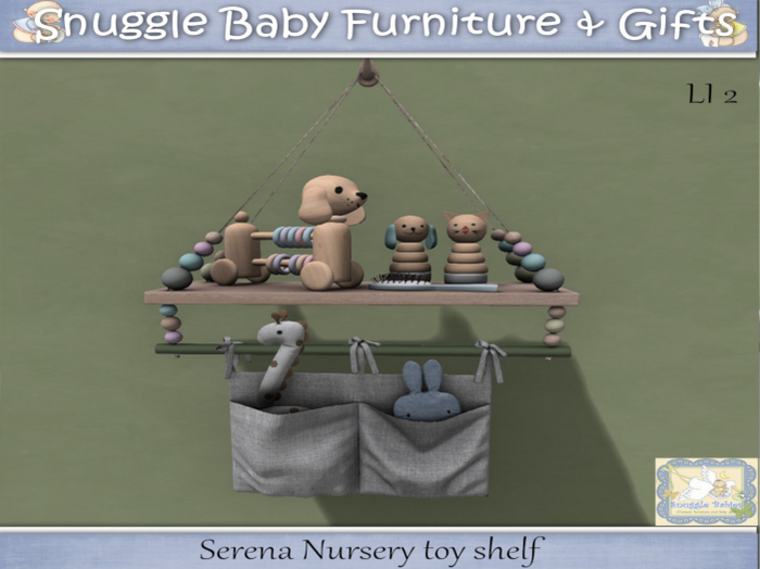 Serena Nursery toy shelf By Snuggle Baby 
