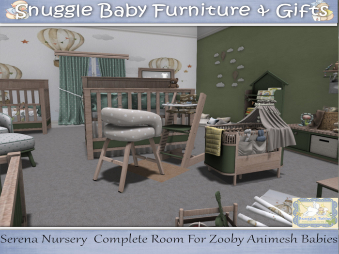 Serena Nursery  Complete Room For Zooby Animesh Babies 