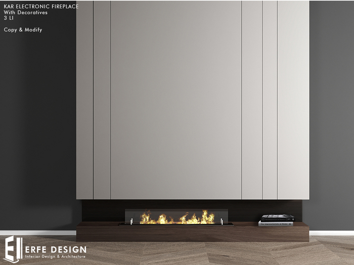 Kar Electronic Fireplace 3 LI [Erfe Design] PACK