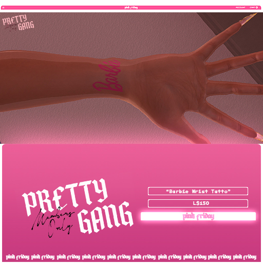 PinkFriday - Barbie Wrist Tattoo 