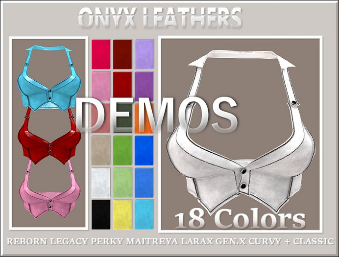 Demos for Rock It Halter Vest v2 - Hud Driven with 18 colors