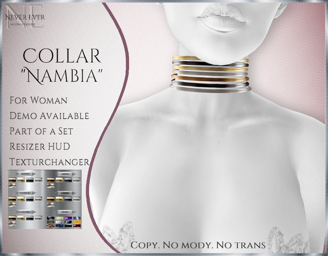 !! NE! Collar "Nambia" (wear for unpack)