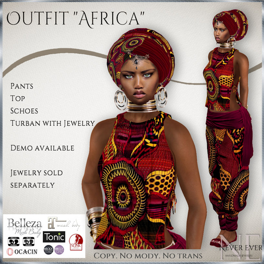 !! NE! Outfit "Africa"  (wear for unpack)