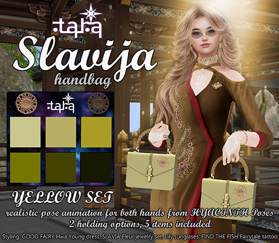 ~TARA~Slavija handbag yellow set