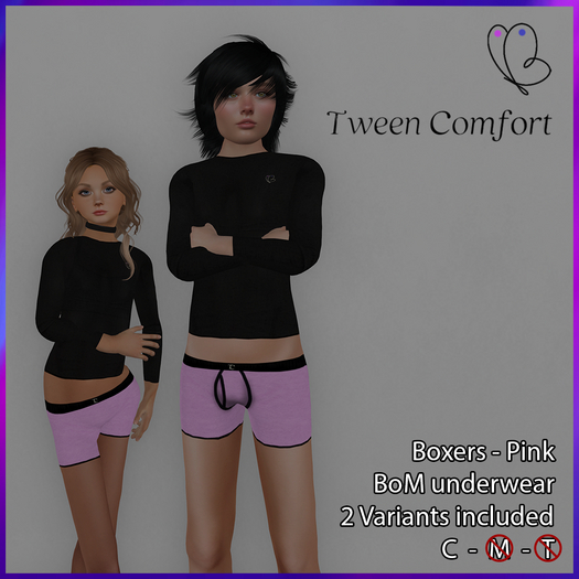 Tween Comfort - Boxers - Pink
