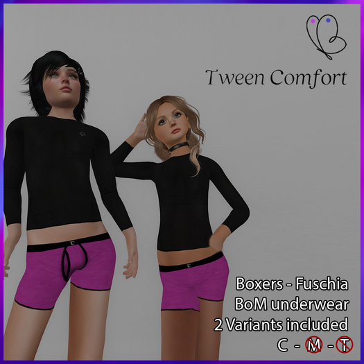 Tween Comfort - Boxers - Fuschia