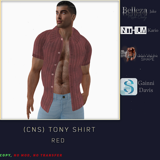 (CNS) Tony Shirt Red (Add)