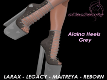 aX Alaina Heels Grey