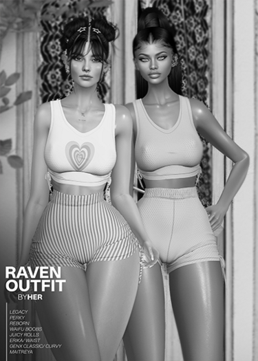 DEMO - HER - RAVEN OUTFIT - FULLPACK