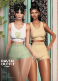 HER - RAVEN SHORTS - FATPACK