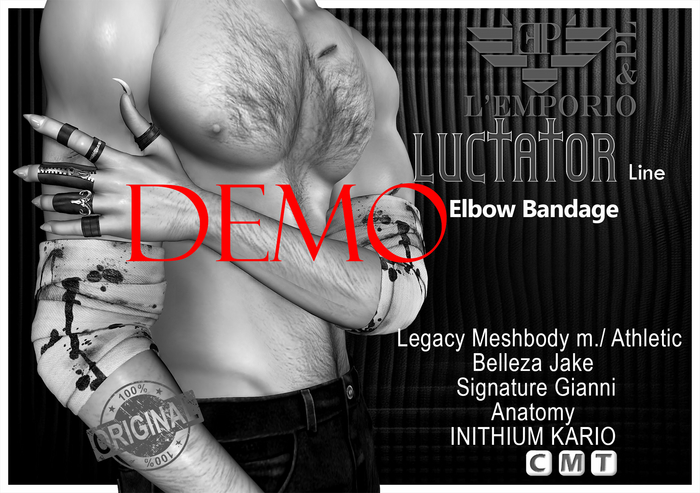 D*E*M*O MALE SIZE L'Emporio&PL::*Luctator*::-Elbow Bandage-