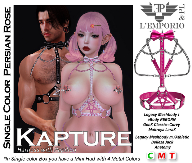 L'Emporio&PL::*Kapture*:: Harness -PERSIAN ROSE-