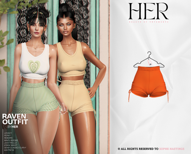 HER - RAVEN SHORTS - V13