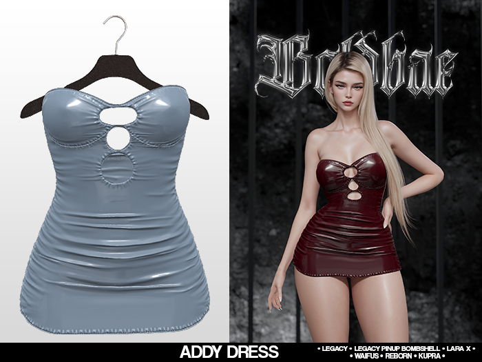 Boldbae - Addy Dress - Light Gray