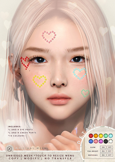 kotte - face gems - heart