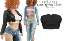 adorsy - Silvy Top Black - Lara X/Legacy/PetiteX/Reborn