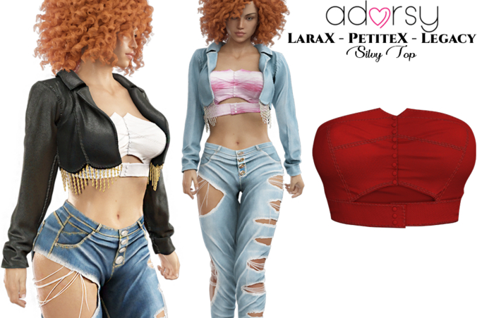adorsy - Silvy Top Deep Red - Lara X/Legacy/PetiteX/Reborn