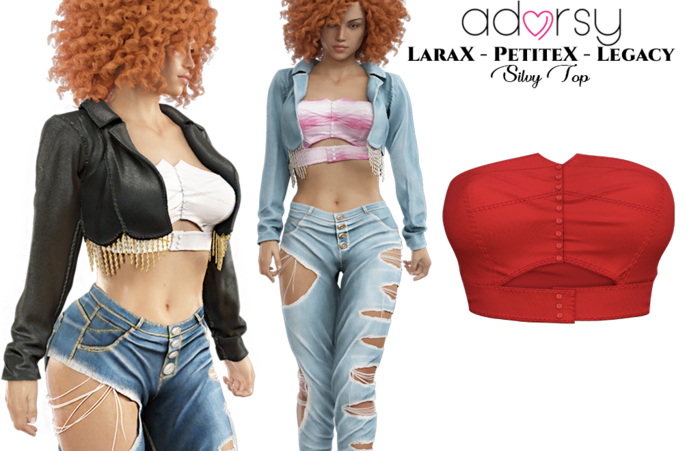 adorsy - Silvy Top Red - Lara X/Legacy/PetiteX/Reborn
