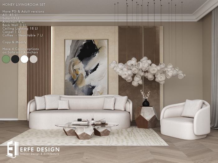 Honey Livingroom Set PG 45 LI [Erfe Design] *