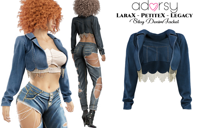 adorsy - Silvy Denim Jacket Dark Blue - Lara X/Legacy/PetiteX/Reborn