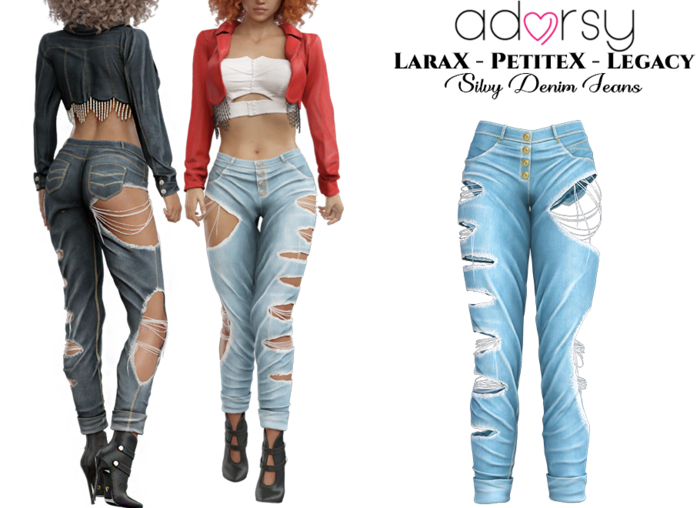 adorsy - Silvy Denim Pants Splash - Lara X/Legacy/PetiteX/Reborn