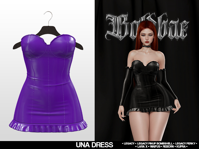 Boldbae - Una Dress - Purple