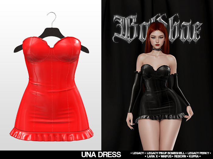 Boldbae - Una Dress - Red