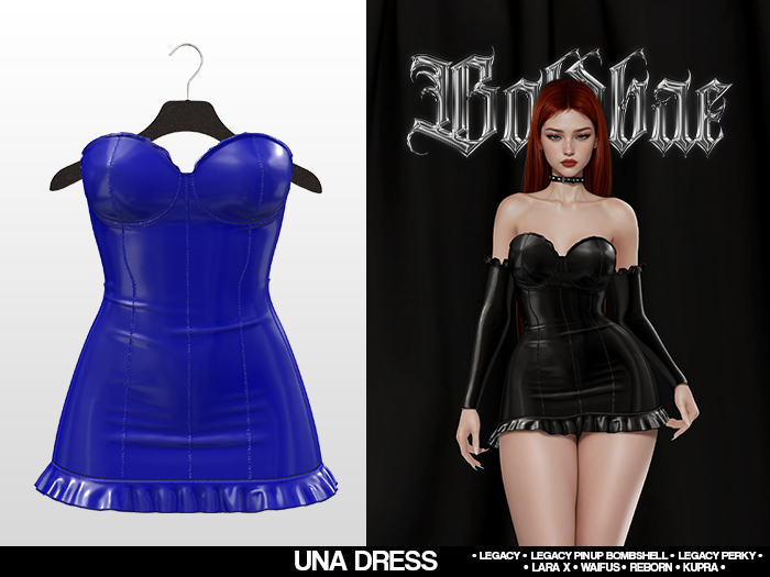 Boldbae - Una Dress - Blue